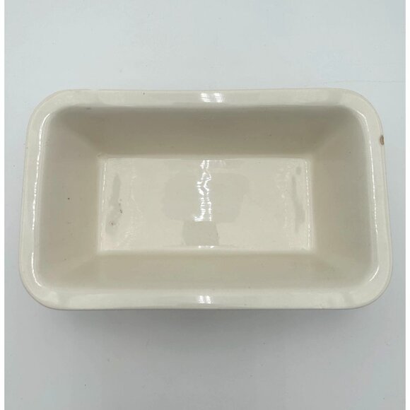 Vintage Stoneware Rectangular Bread Loaf Baking Dish USA Made - Picture 2 of 4